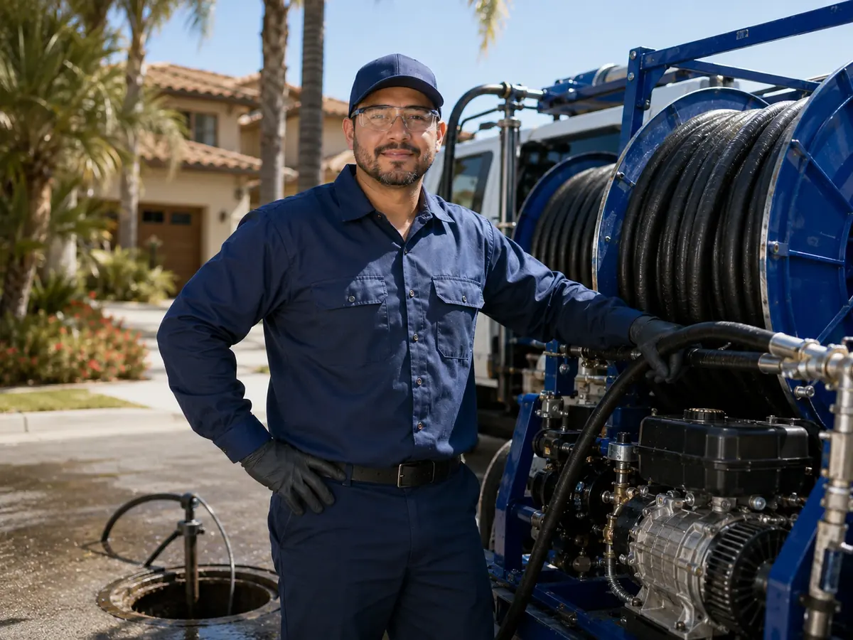 Hydro jet sewer cleaning in Mira Loma