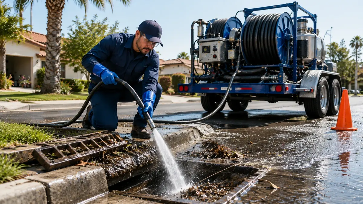 Storm Drain Hydro Jet Cleaning in Mira Loma